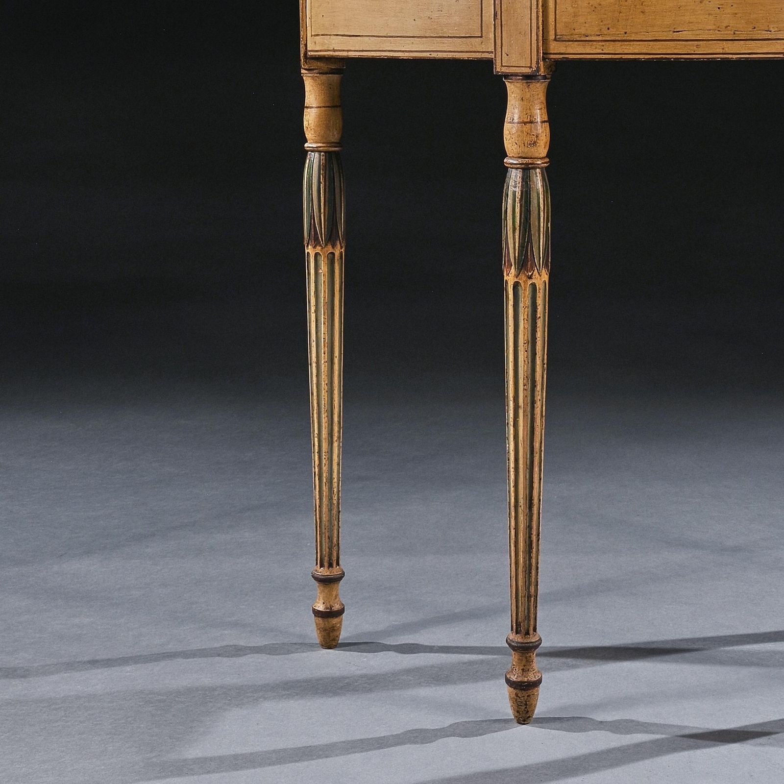 Georgian Painted Demi Lune Pier Table Likely By Seddon, Sons And Sons And Shackleton photo furniture