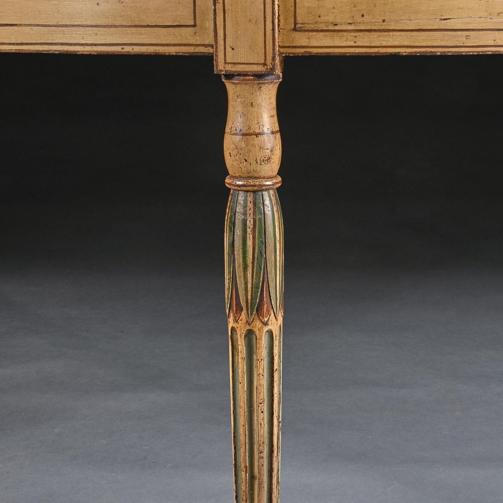 Georgian Painted Demi Lune Pier Table Likely By Seddon, Sons And Sons And Shackleton photo buy