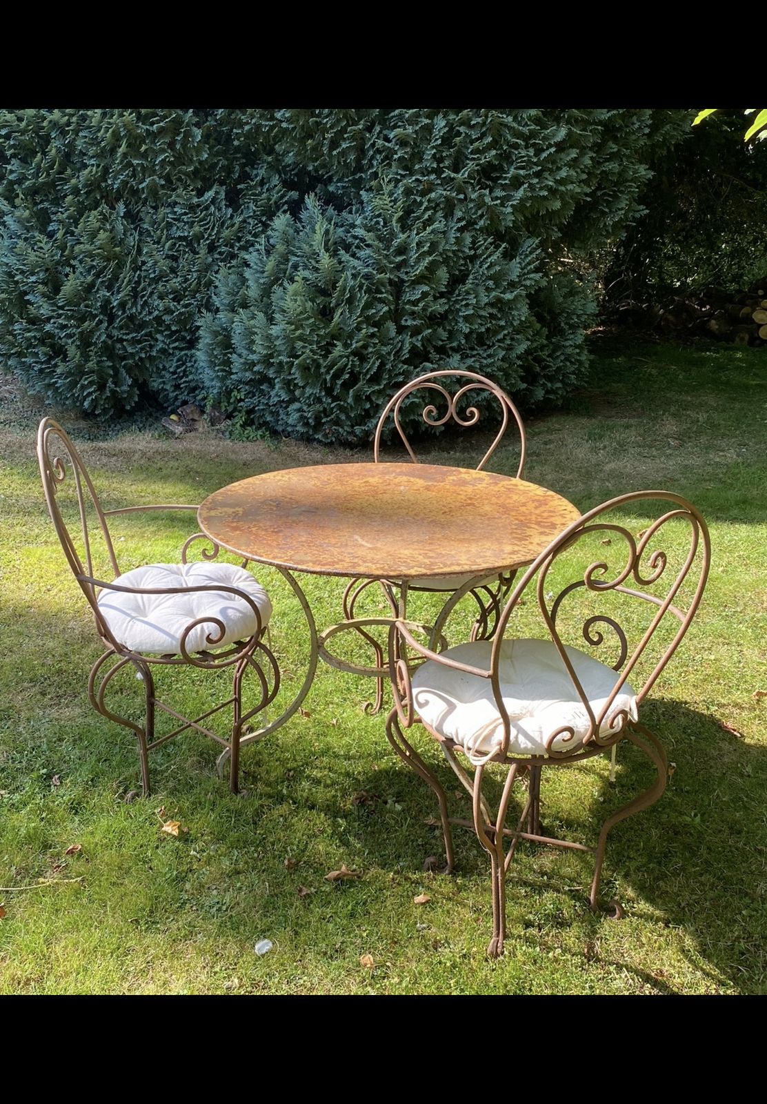 Antique 1930’s French Garden Table From Bordeaux (Not Chairs)