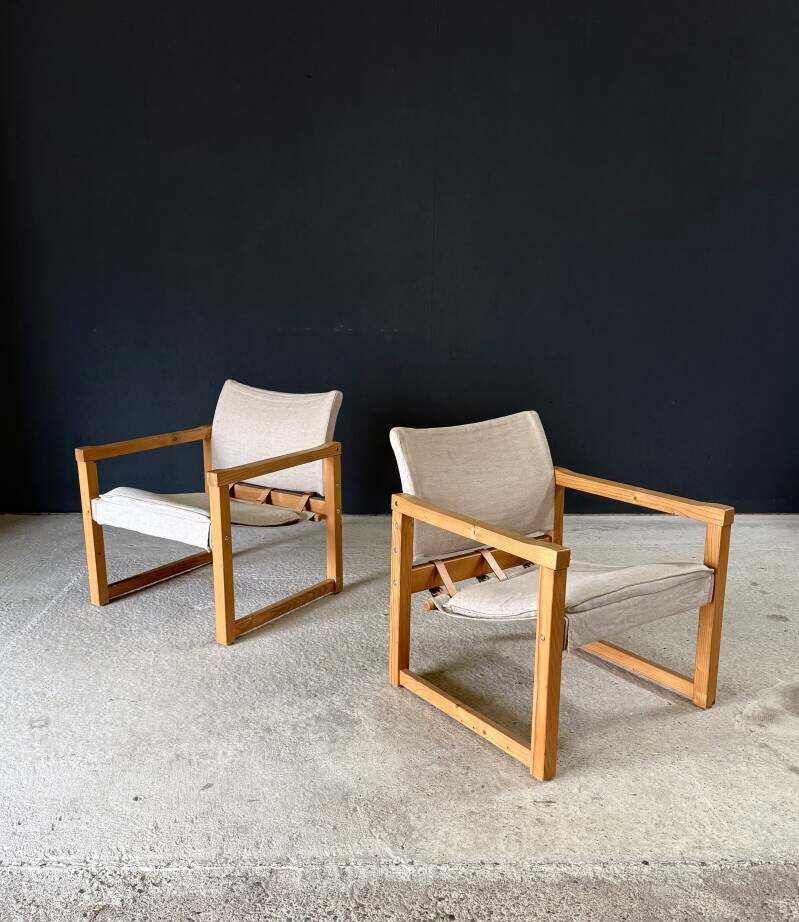 "Diana" Safari Chair Set van Karin Möbring voor Ikea, jaren 1990 photo for sale