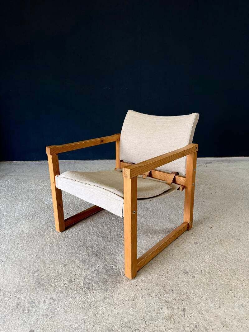 "Diana" Safari Chair Set van Karin Möbring voor Ikea, jaren 1990 photo vintage