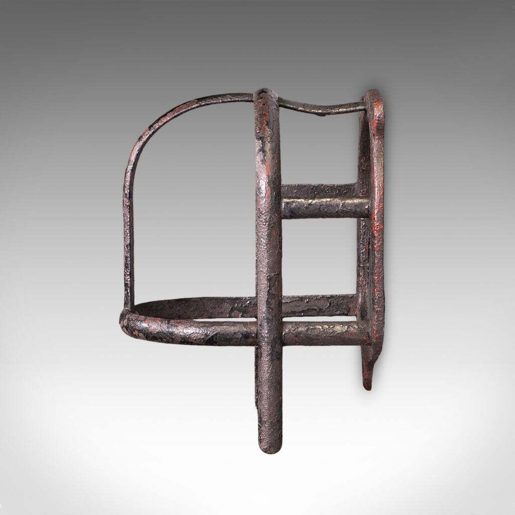 photo for sale Set Of 4 Antique Crop Hanging Racks, English, Iron, Hooks, Equestrian, Victorian