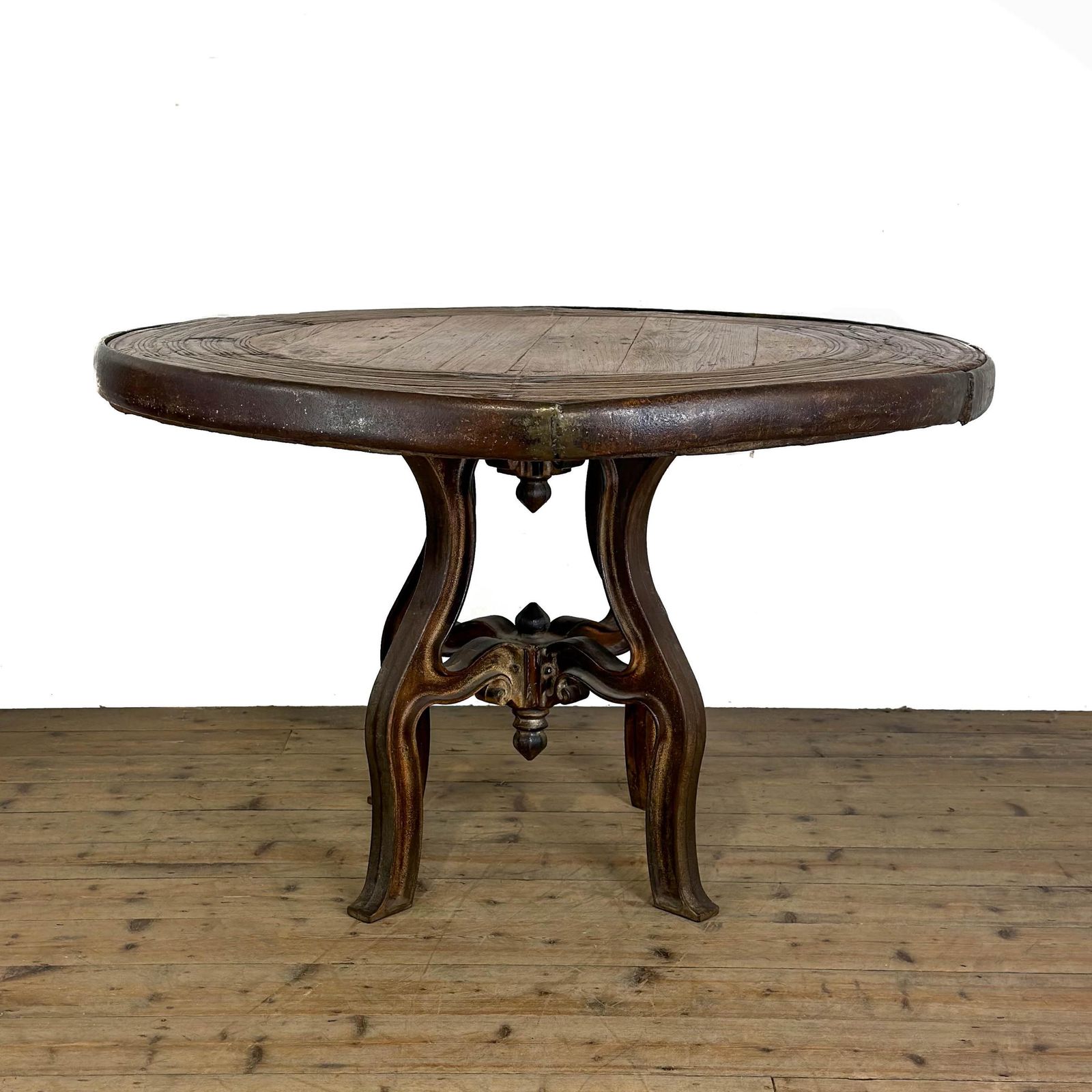 Large Cast Iron Dining Table Or Centre Table | Antique Table | Industrial Table | Dining Table | Antique Table (M 6905) photo for sale