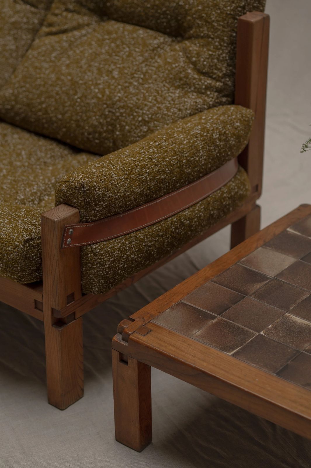 photo vinterior Pierre Chapo S22 Lounge Sofa, France 1960s