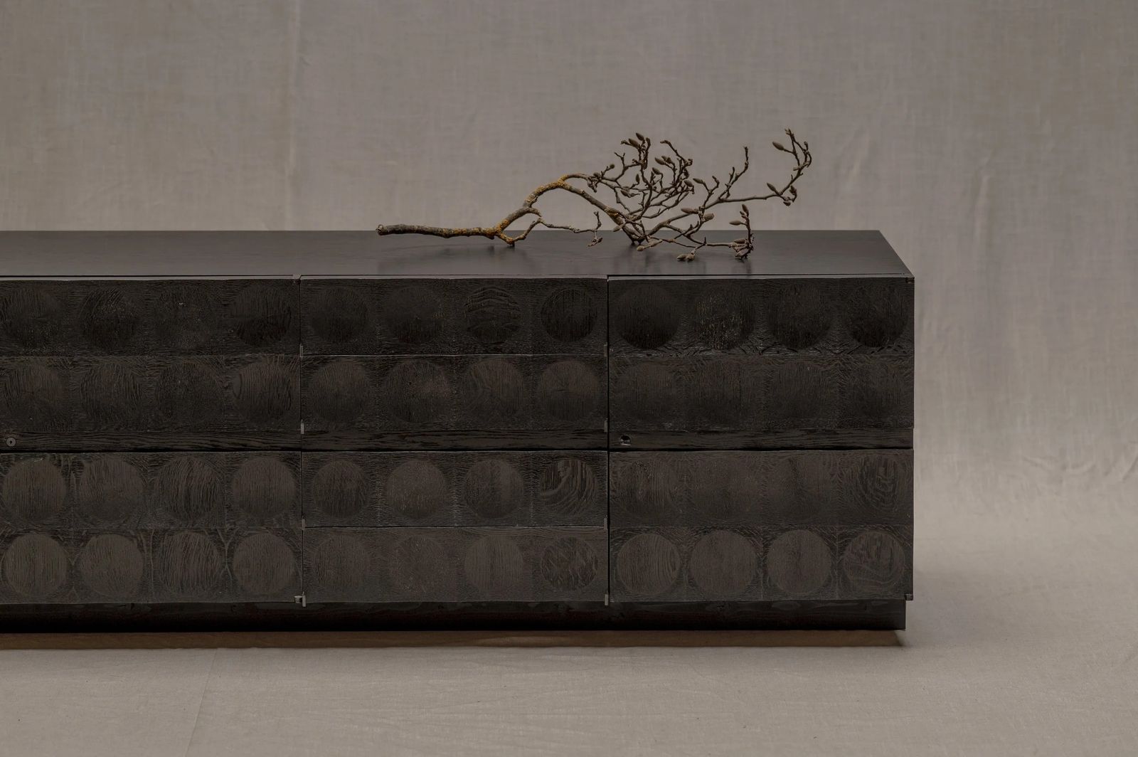 Brutalist Sideboard By J. Batenburg For M.I., Belgium 1970s photo furniture