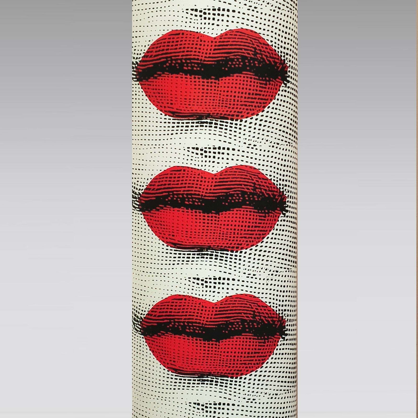 photo for sale 1990s Piero Fornasetti "Kisses" Floor Lamp For Antonangeli, Follia Pratica Collection.