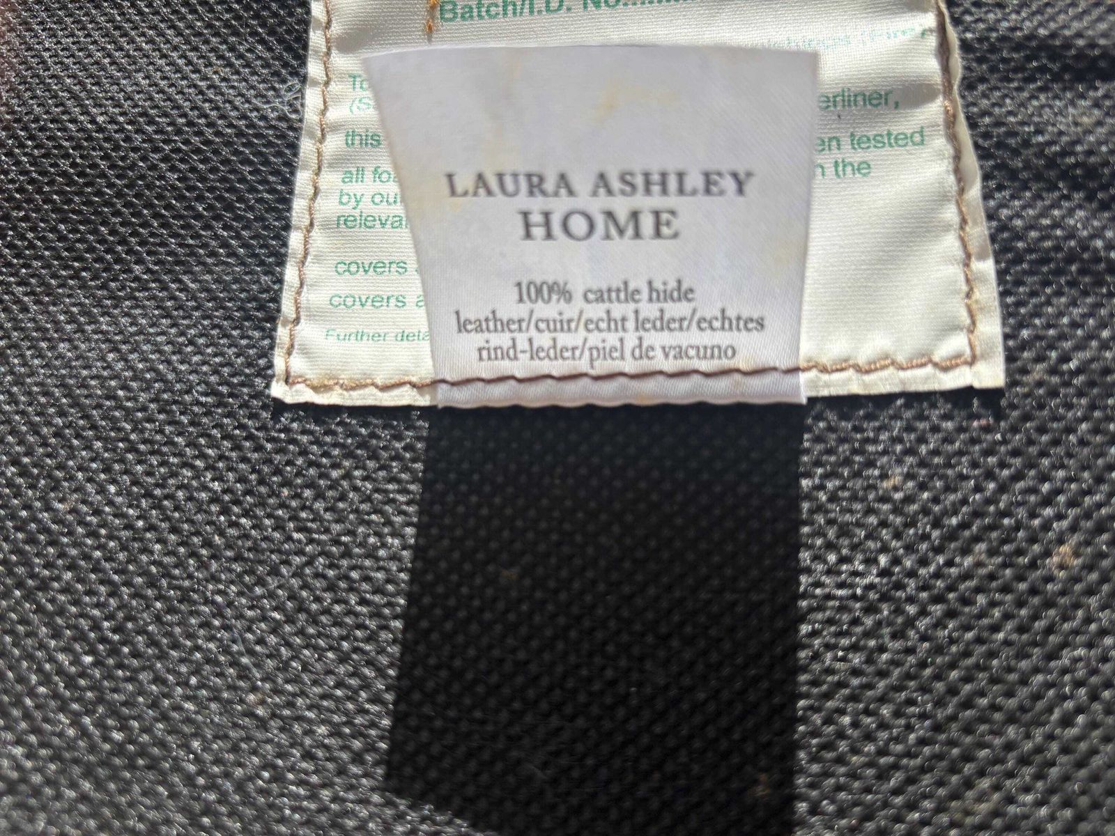 photo furniture Laura Ashley Lancaster Tan Leather Armchair / Chair