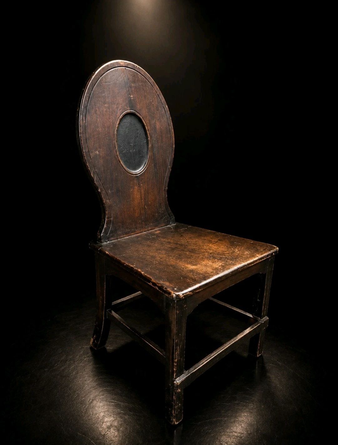 Georgian Oak Chair Primitive Country Dining Chair photo for sale