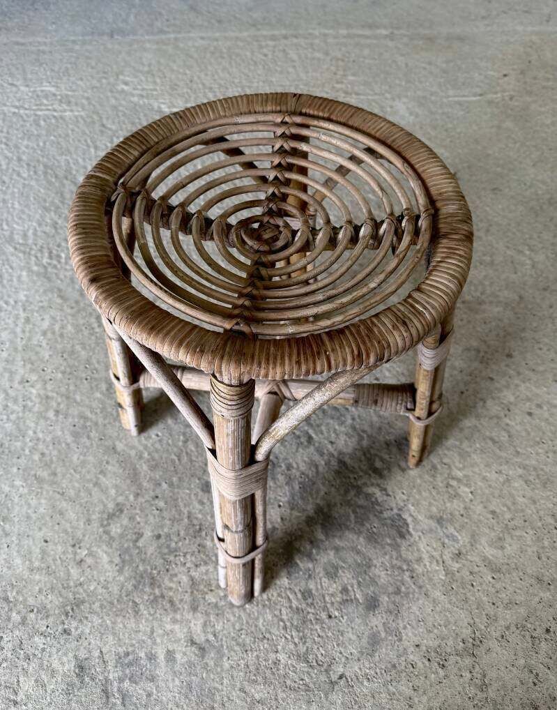 photo vinterior Boho Design Bamboo Krukkenset, Italië, ca. jaren 1960