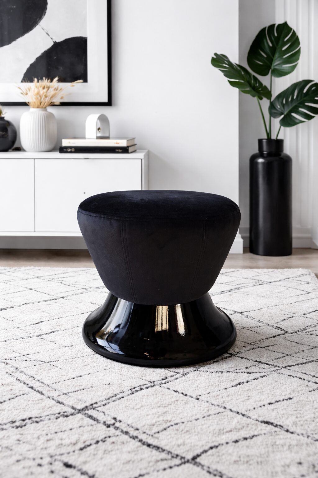 Black Pouf photo furniture