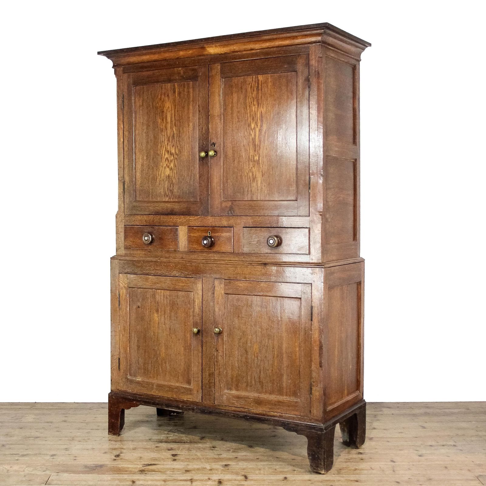Antique 19th Century Oak Linen Press Cupboard | Antique | Early Antiques | Antique Storage | Antique Cupboard photo furniture