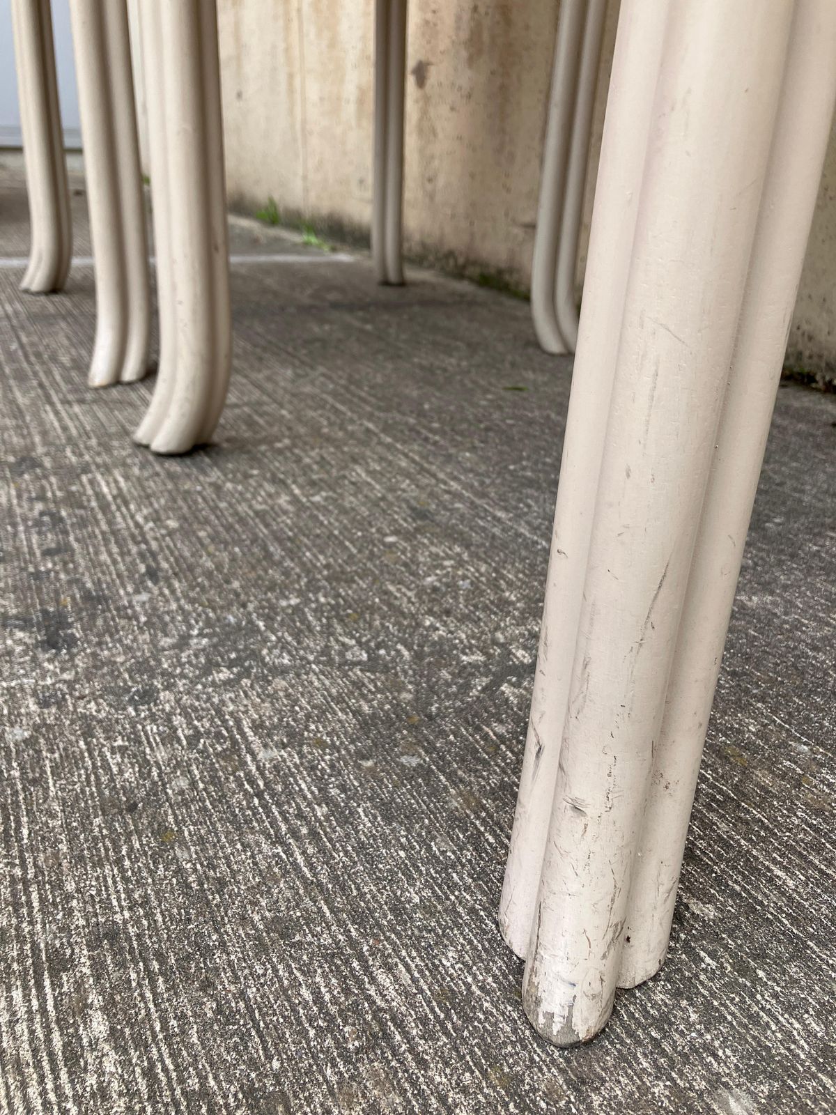 photo for sale Antique Pair Of End Tables By Lloyd Loom Handmade In England