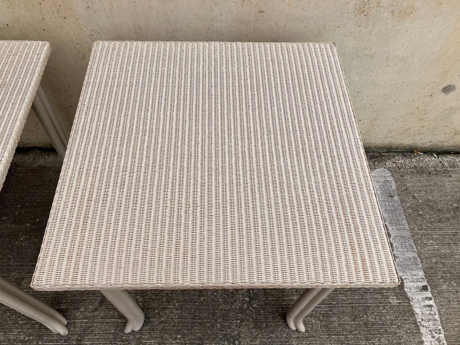 1627.0 Antique Pair Of End Tables By Lloyd Loom Handmade In England photo