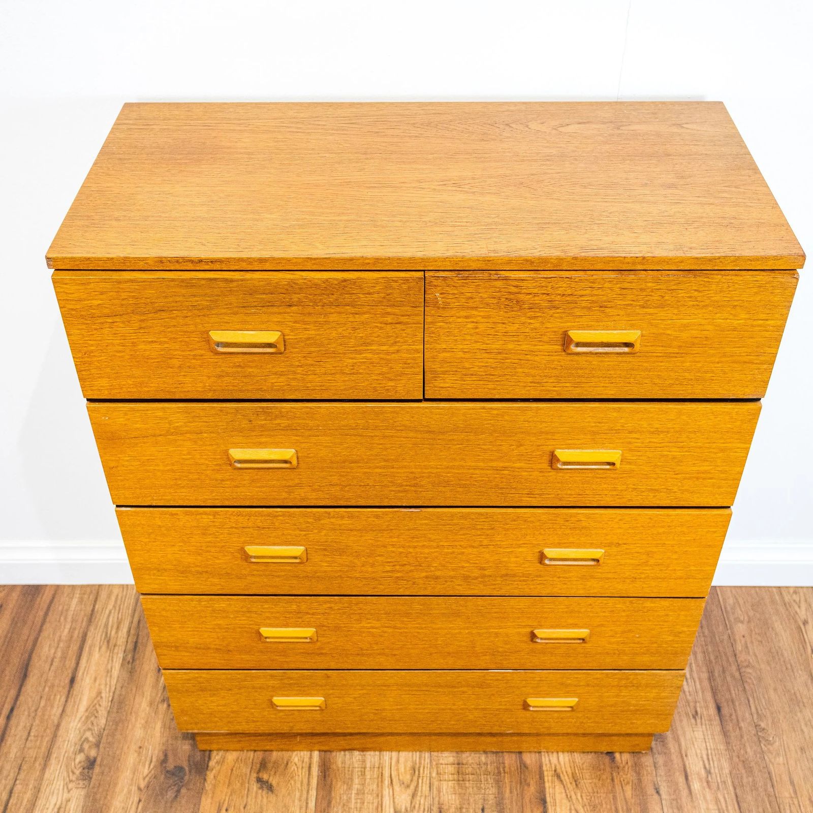 East German Mid Century Teak Chest Of 6 Drawers photo 330.0