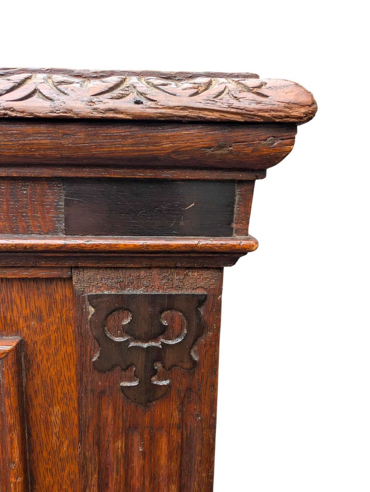 Home Decor Antique Oak Umbrella Stand With Zinc Liner, Netherlands Circa 1900 photo