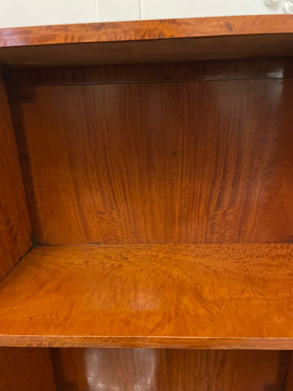 photo buy Rare Pair Of Gillows Antique Quality Satinwood Waterfall Bookcases