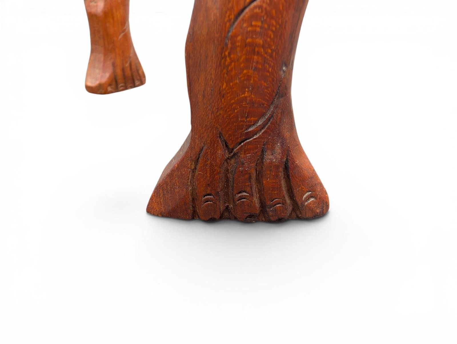 photo for sale Indonesian Carved Wood Side Table, Mid 20th Century