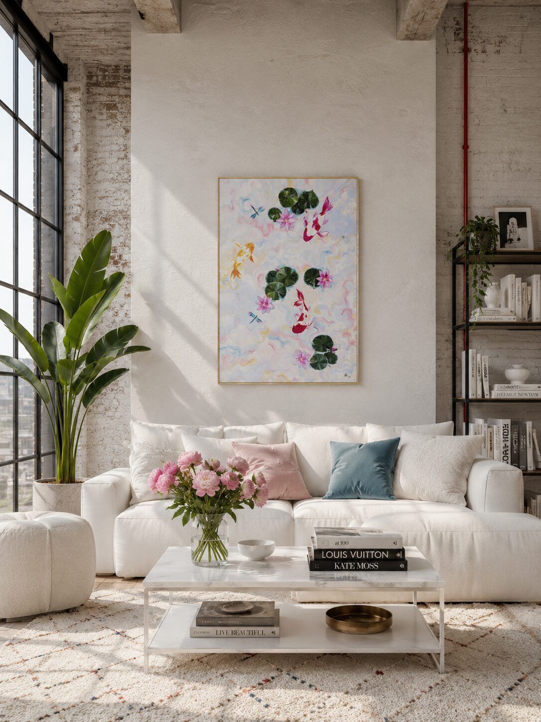 Painting "In The Stream Of Peace" photo furniture