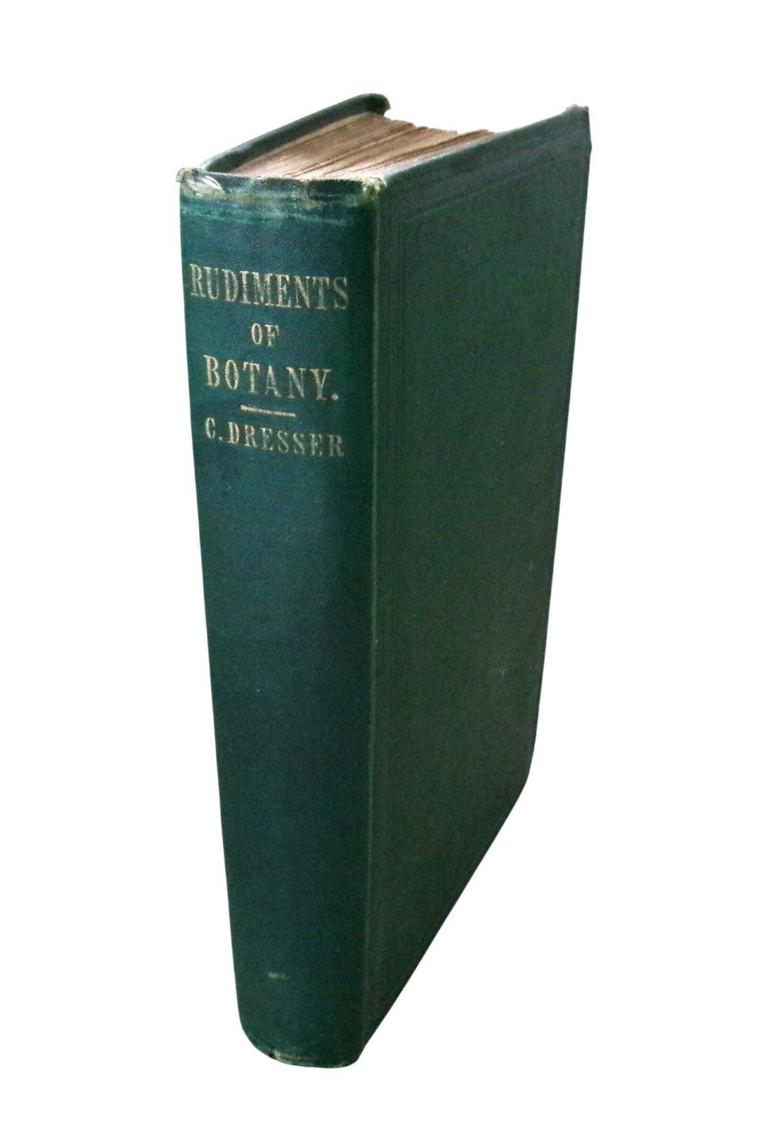 Rare 1860 Christopher Dresser Rudiments Of Botany Book, Victorian Designer & Botanist