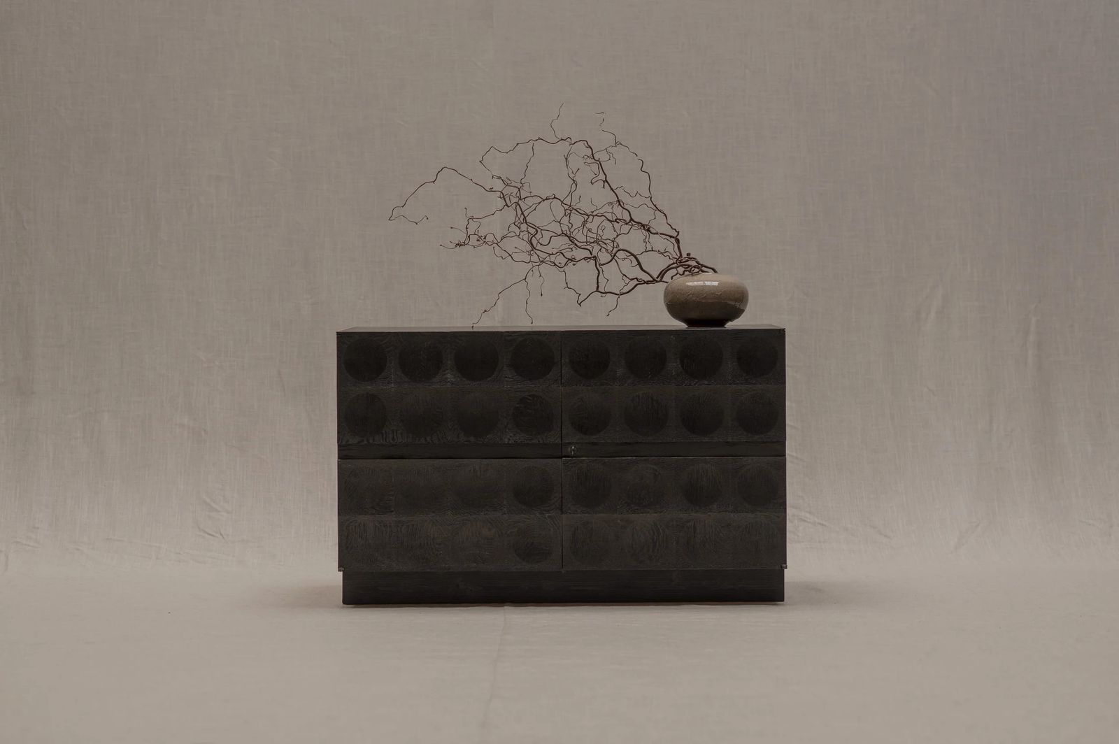 Brutalist Sideboard By J. Batenburg For M.I., Belgium, 1970s photo for sale