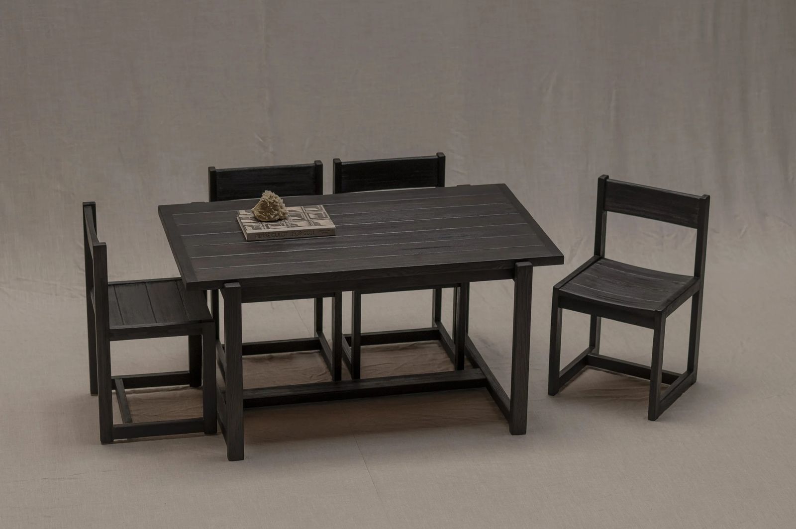 Minimalist Dining Set By Hugo Svensson For Bjärnums Möbelfabrik, 1960s photo for sale