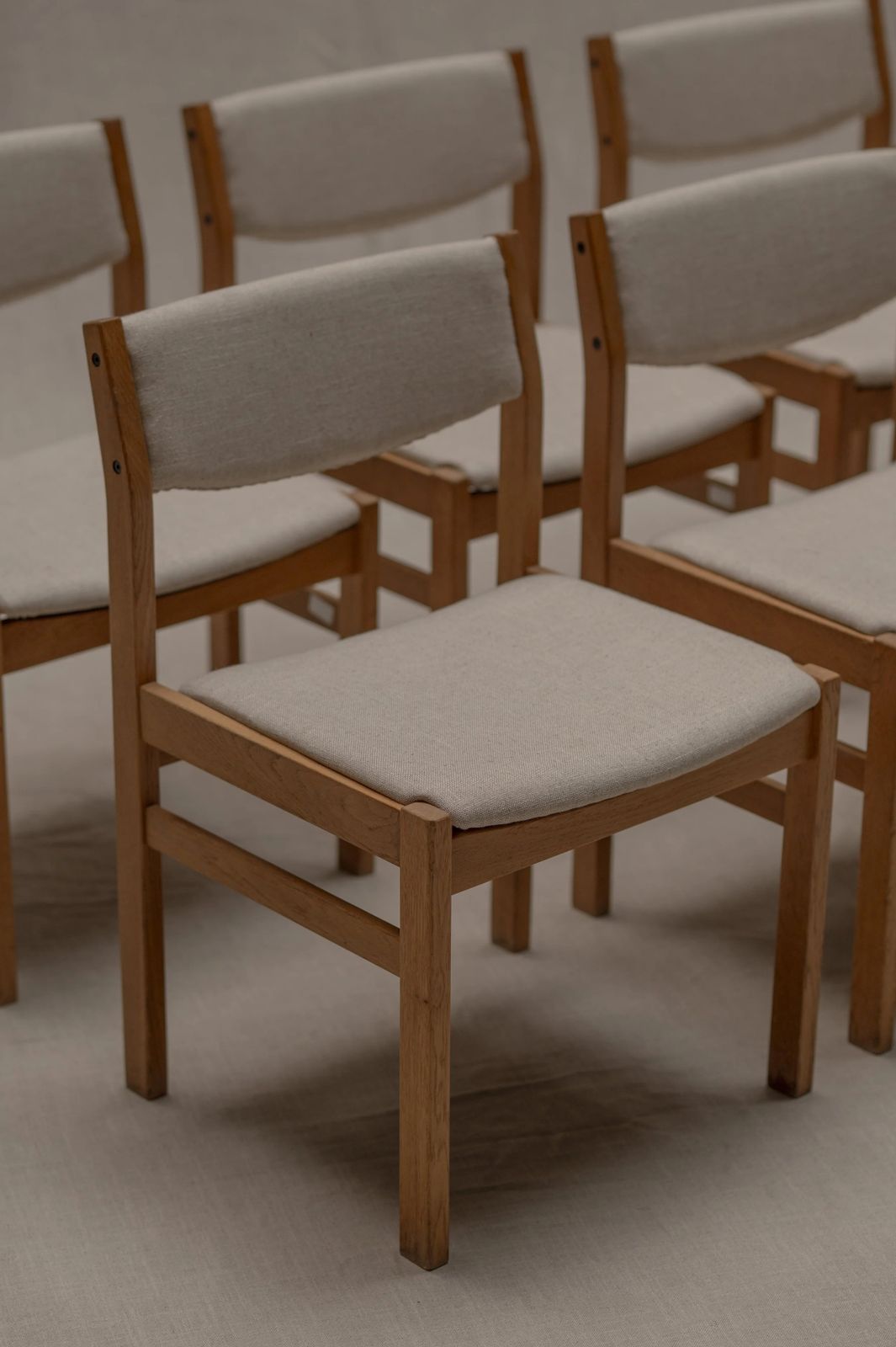 Set Of Eight Dining Chairs By Børge Mogensen For Fdb Møbler, Denmark photo 3250.0