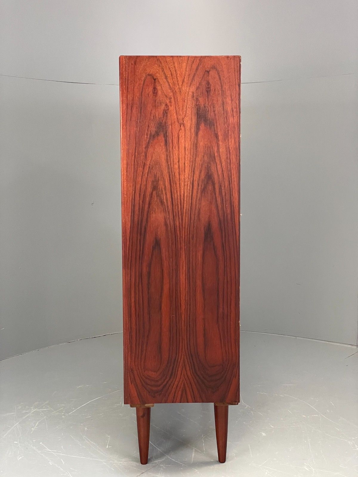 Vintage 1960s Danish Bookcase By Brouer Darkwood Mid Century Shelving Eb12064 photo Furniture
