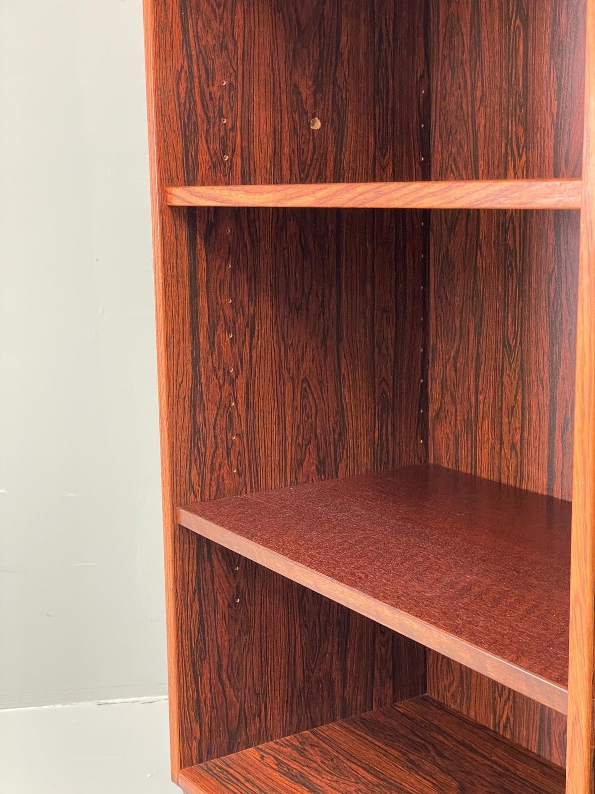 photo for sale Vintage Danish 1970s Bookcase Mid Century Shelving Retro Darkwood Eb12067