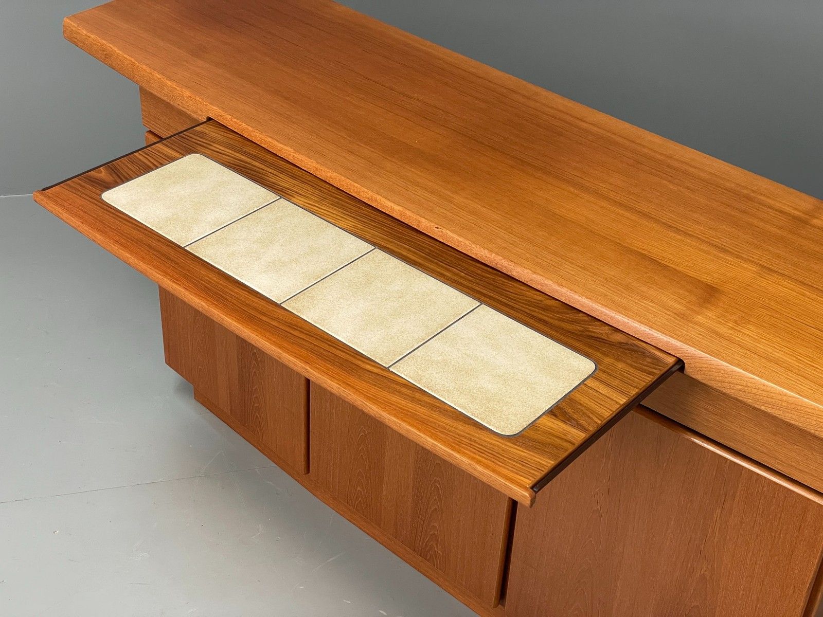Vintage 1980s Teak Sideboard By Gangsø Danish Retro Shelving Drawers Eb12075 photo 600.0