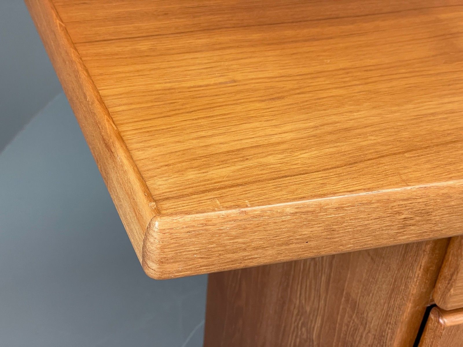 Vintage 1980s Teak Sideboard By Gangsø Danish Retro Shelving Drawers Eb12075 photo vintage