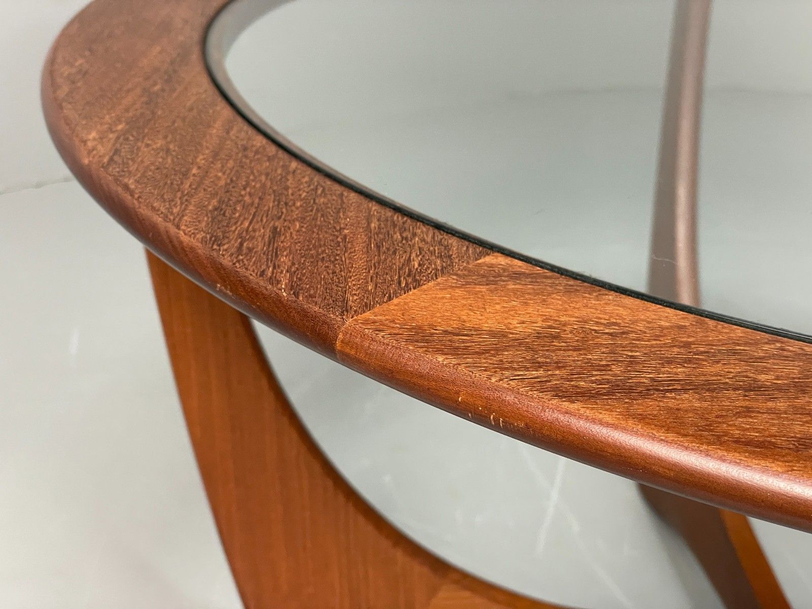 photo for sale G Plan Astro Coffee Table Round Teak 1960s Mid Century Vintage Glass Top Eb12072