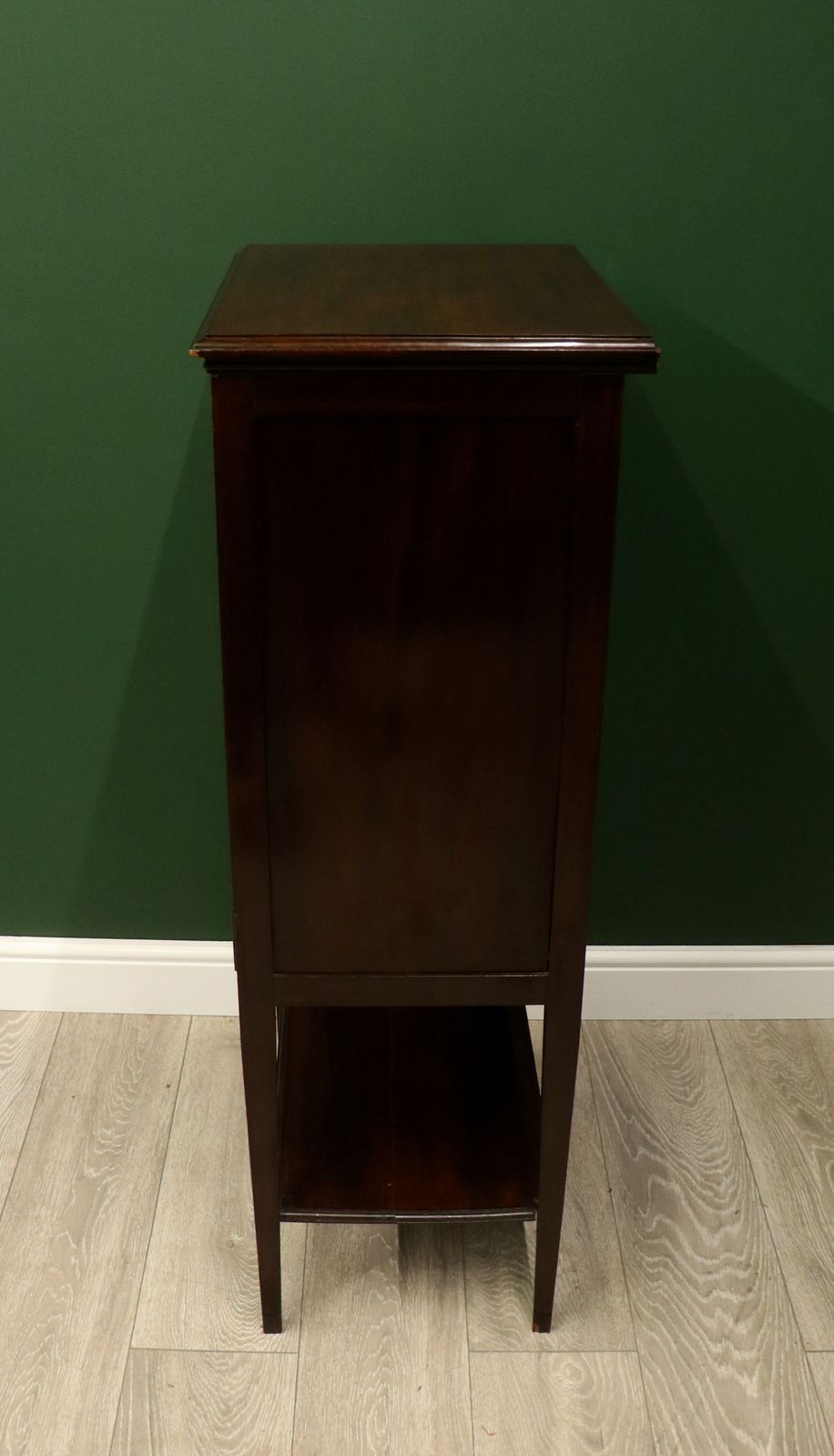 295.0 An Early 20th Century Mahogany Music Cabinet. photo