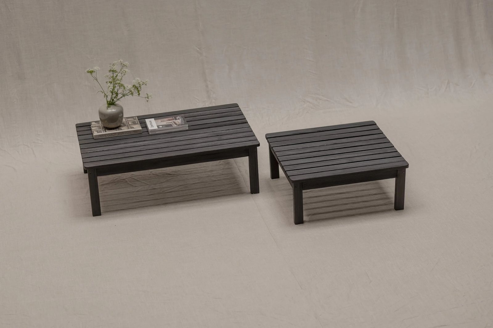 Set Of Dutch Mid Century 'Lattenbank' Coffee Tables, 1960s photo furniture