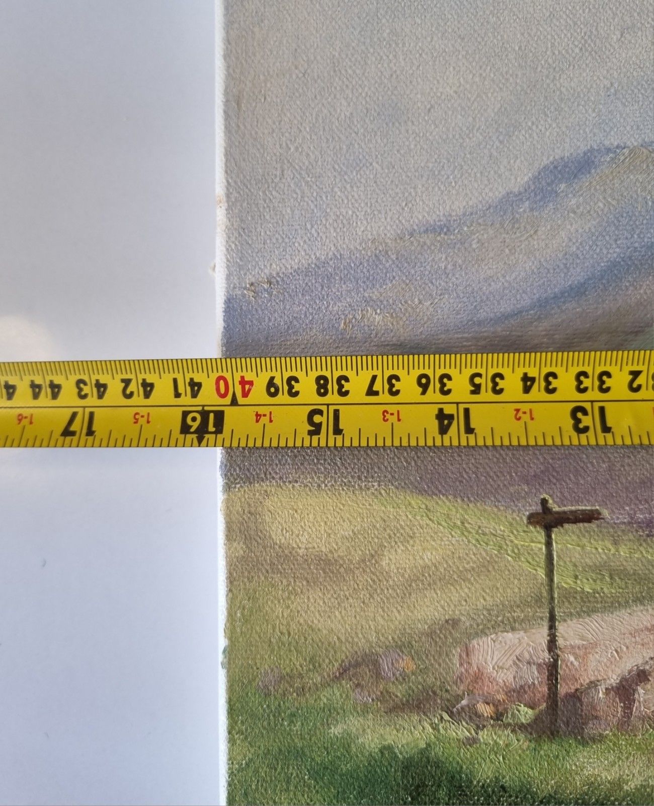 100.0 Vintage Devon “Dart Meet” Oil Painting On Canvas By Jack R Mould Dartmoor photo