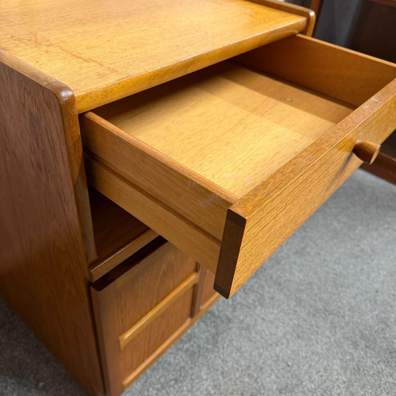 Vintage Mid Century Nathan Squares Cabinet Nightstand Drawer Single Cupboard photo for sale