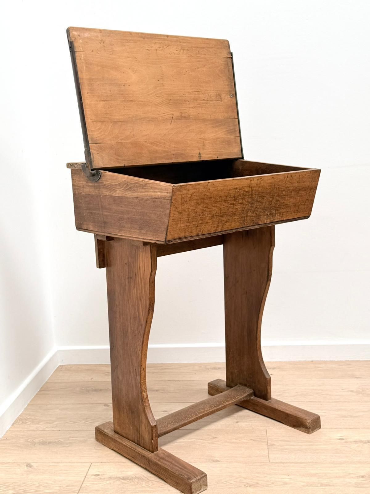 photo furniture Superb Vintage Mid Century Beech Child's School Desk  Delivery Available 0116.