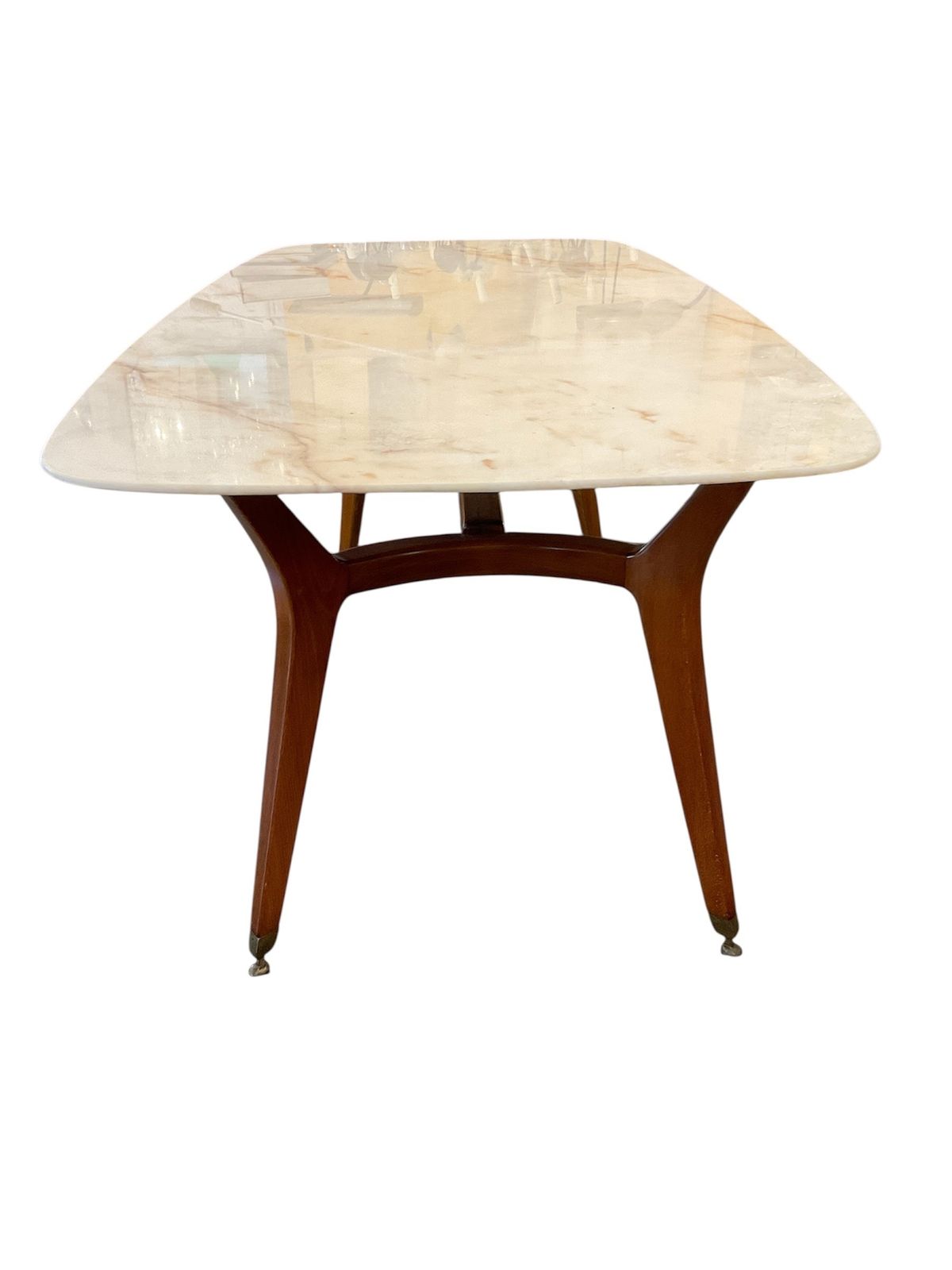Italian 1950's Onyx Top Dining Table By Ico Parisi photo Furniture