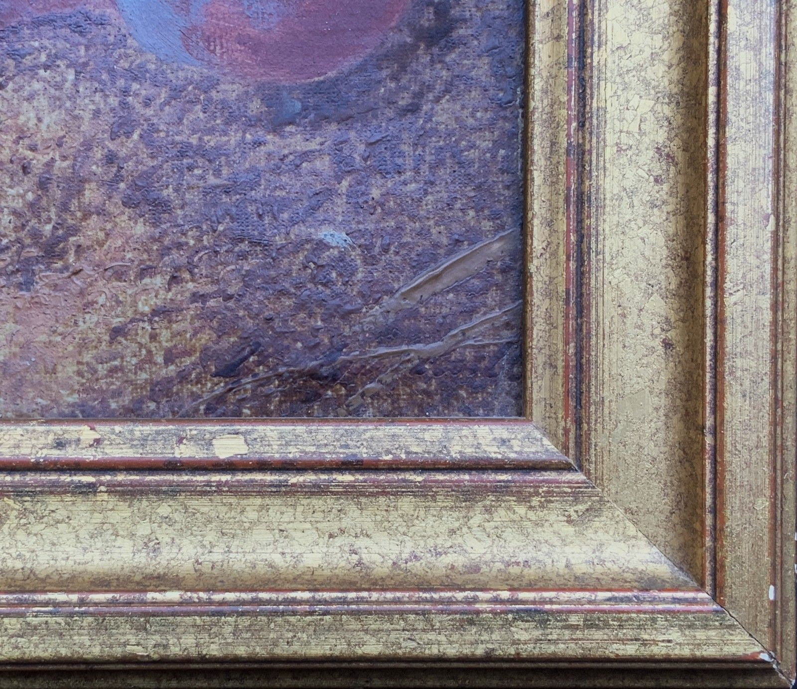photo furniture Antique Fruit Still Life Oil Painting Early 20th Century Grapes & Apples