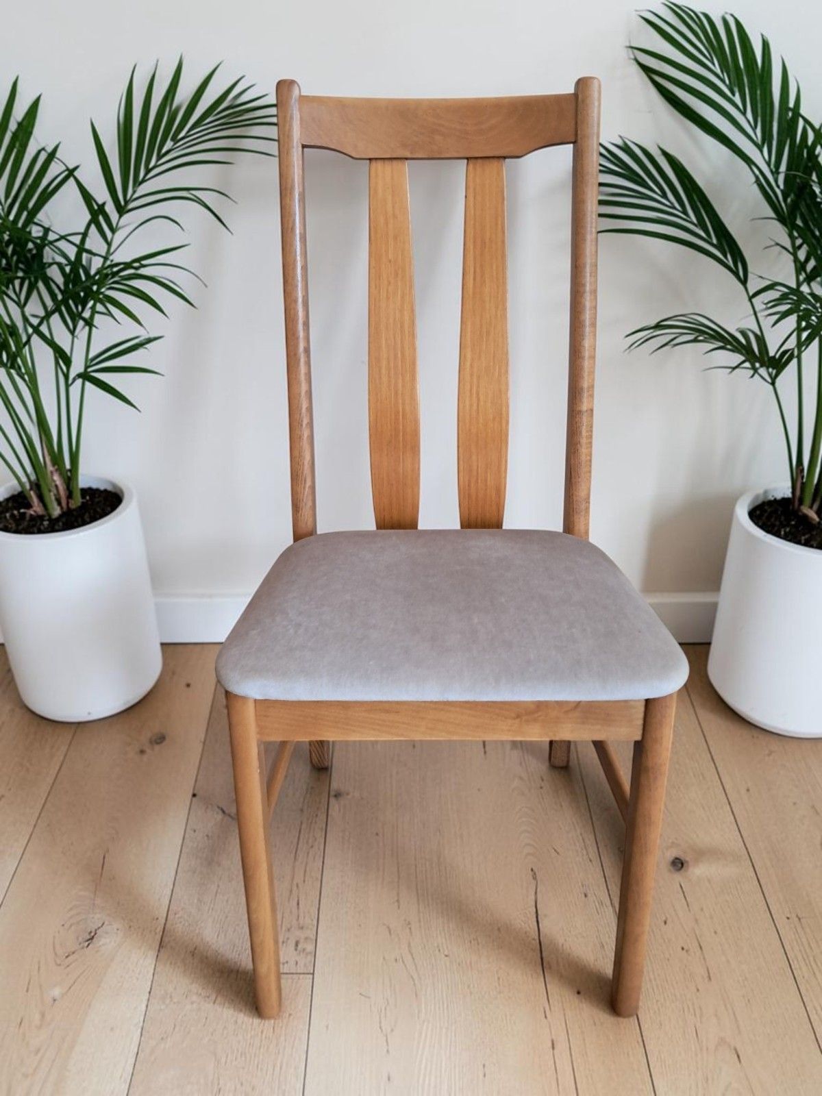 Vintage Mid Century G Plan Style Light Teak Dining Chairs – Set Of 4 (1970s) photo buy