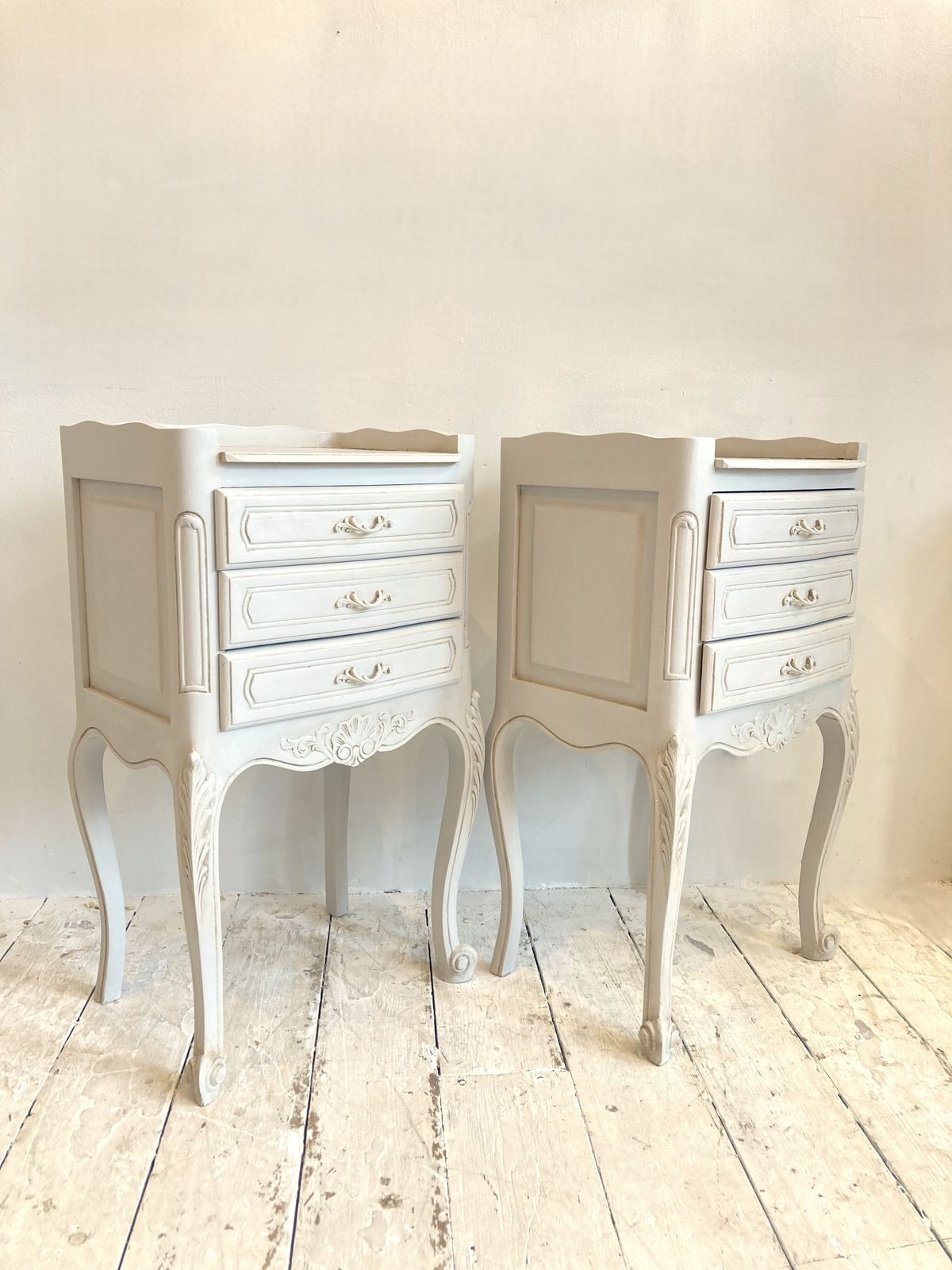 Painted Pair Of French Bedsides photo furniture
