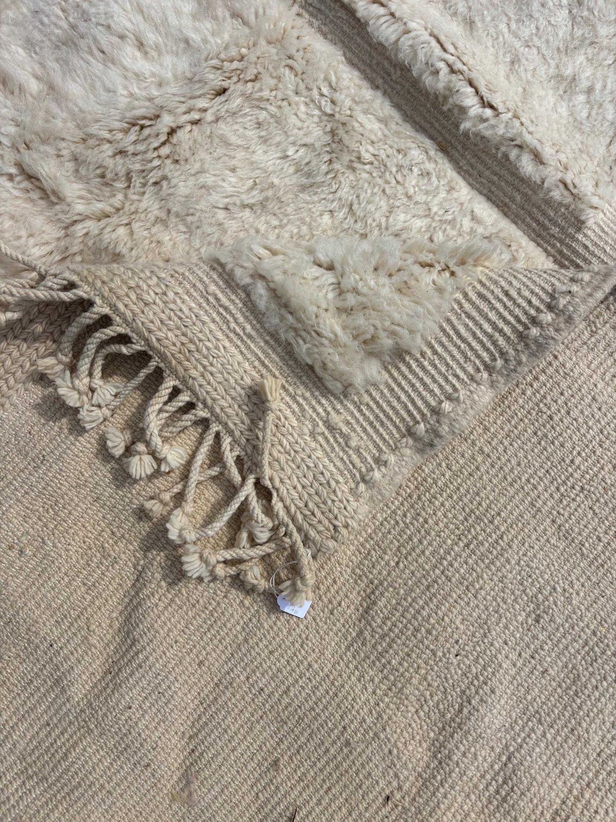 Beni Ourain Rug, Authentic Moroccan Rug 210x320 Cm, Berber Carpet, Genuine Wool Rug, Handmade Rug, Beni Ourain Style, Area Rug photo 1222.0