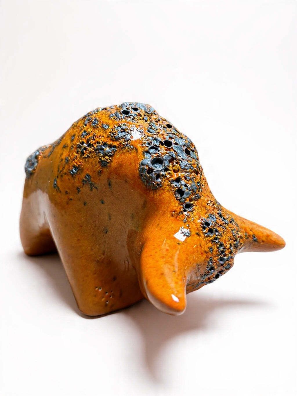 Otto Keramik Classic Ceramic Bull West German Pottery Fat Lava photo for sale