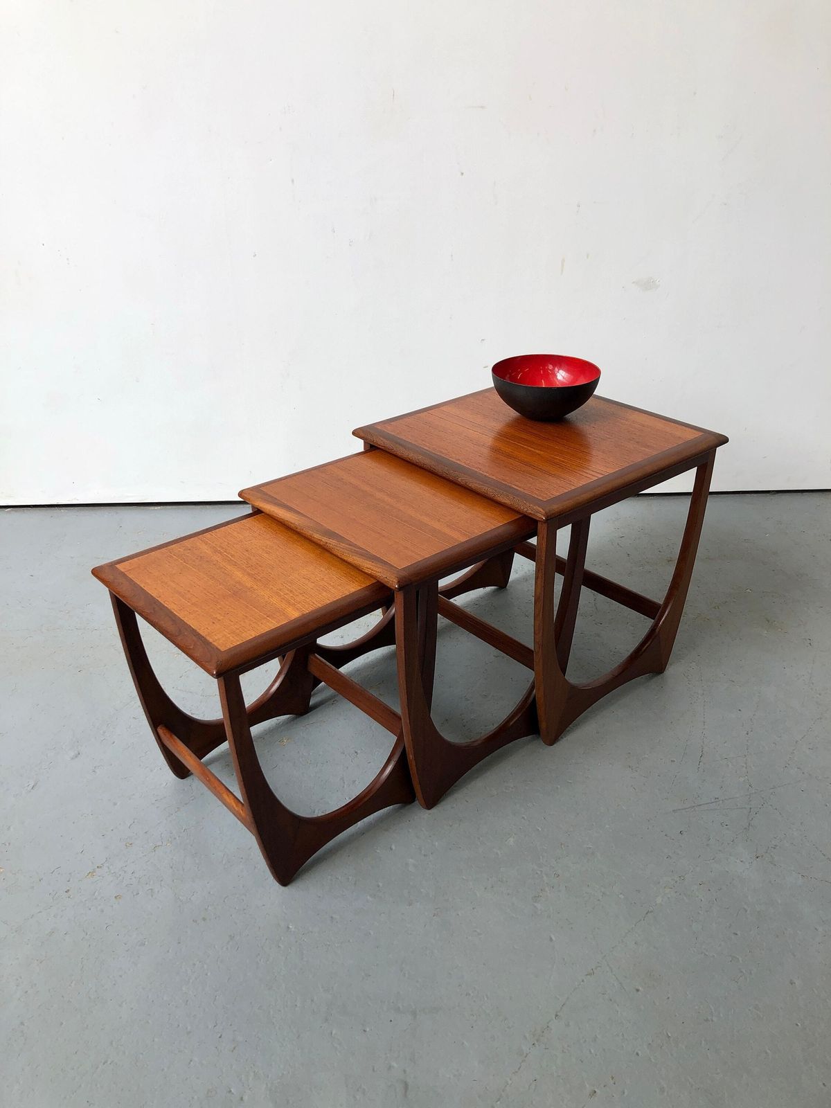Vintage G Plan Teak Astro Fresco Nest Of Tables. Danish Retro Mid Century
