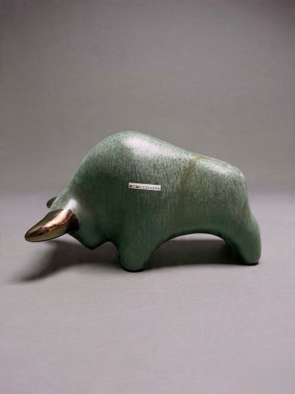 Otto Keramik Classic Ceramic Bull West German Pottery Fat Lava
