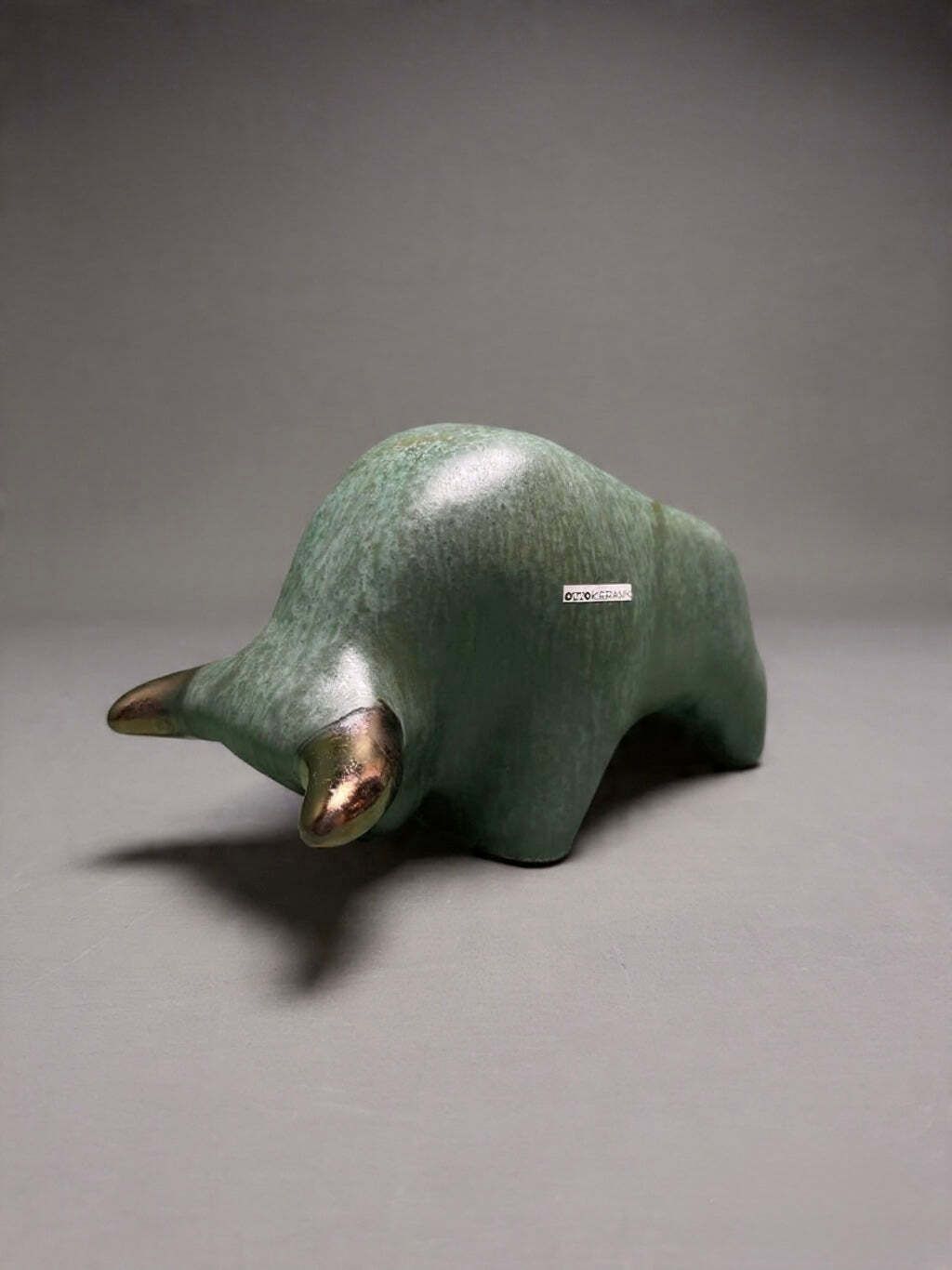 Otto Keramik Classic Ceramic Bull West German Pottery Fat Lava photo furniture