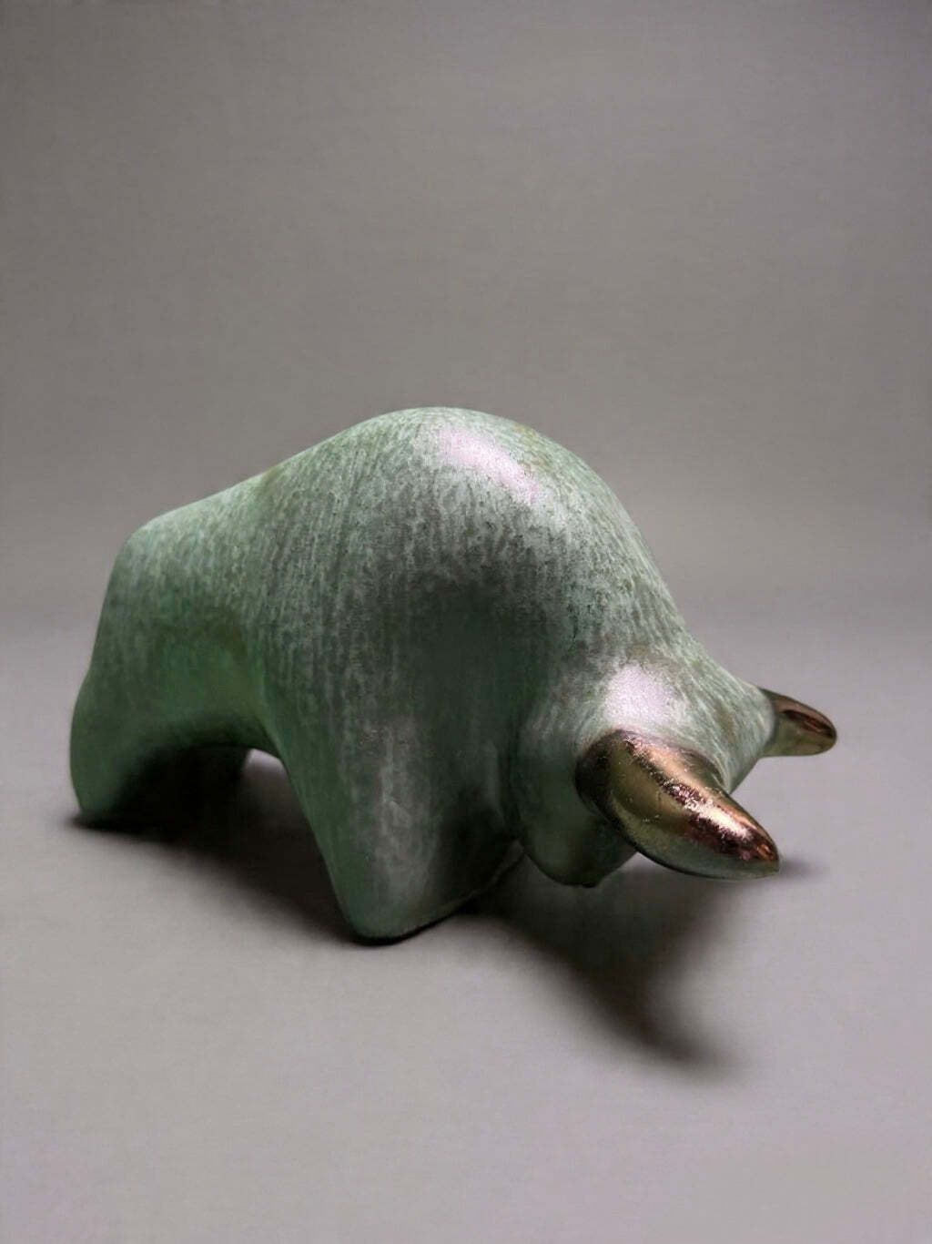 Otto Keramik Classic Ceramic Bull West German Pottery Fat Lava photo vinterior