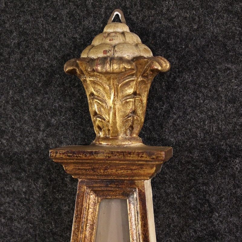 Pair Of 20th Century Italian Louis XVI Style Wall Lamps photo for sale