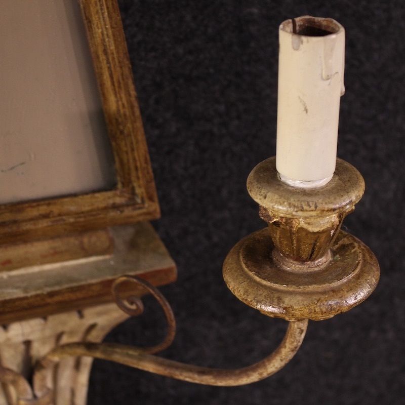 Paar Italiaanse wandlampen in Louis XVI-stijl, 20e eeuw photo vinterior
