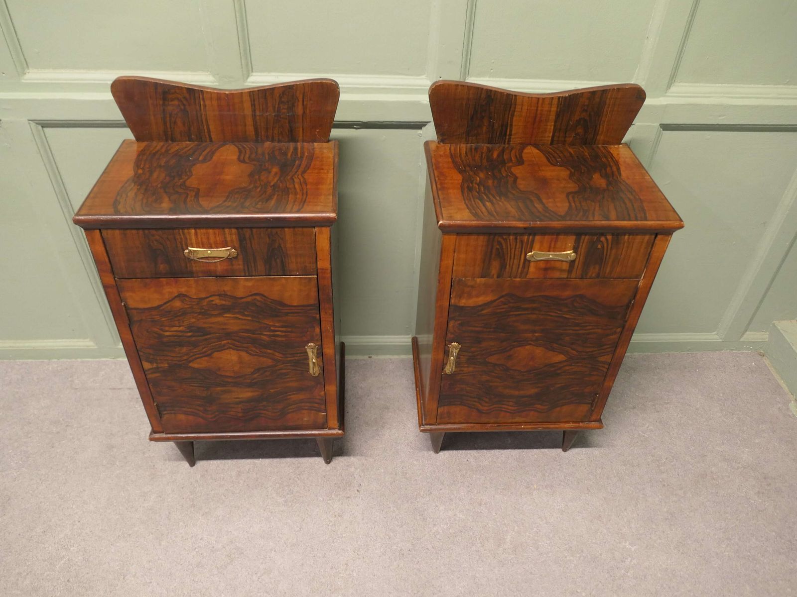 A Pair Of Stylish Italian Painted Bedside Cupboards A Good Stylish Pair Of Painted Bedsid photo furniture