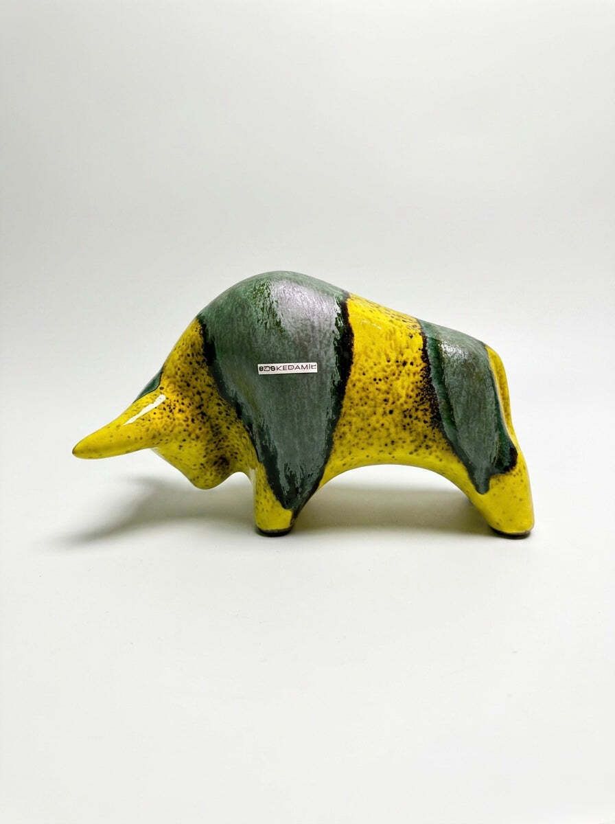 Otto Keramik Classic Ceramic Bull West German Pottery Fat Lava